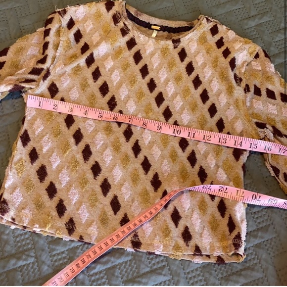 NWT Free People : Tan Crop Top - Small - Picture 4 of 9